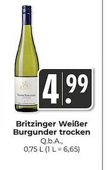 Britzinger Weißer Burgunder trocken