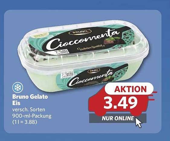 Bruno Gelato Eis - verschiedene Sorten 900-ml-Packung