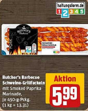 Butcher's Barbecue Schweine-Grillfleisch mit Smoked Paprika Marinade