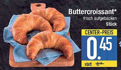 Buttercroissant* frisch aufgebacken Stück