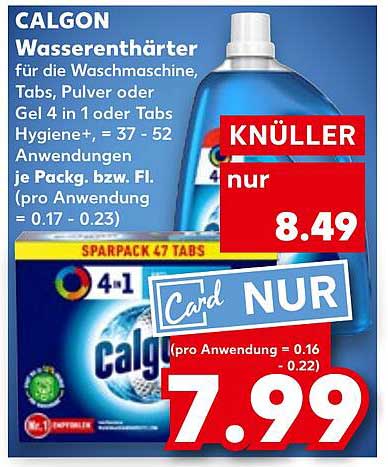 CALGON Wasserenthärter für die Waschmaschine