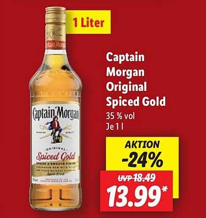Captain Morgan Original Spiced Gold 1 Liter