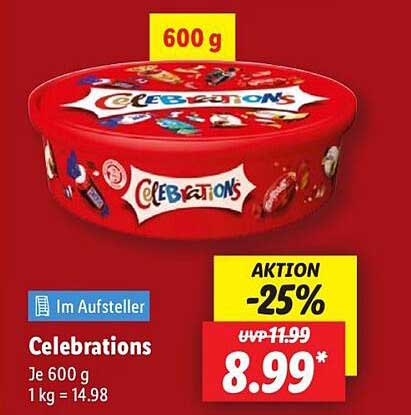 Celebrations Schokoladenmix 600 g