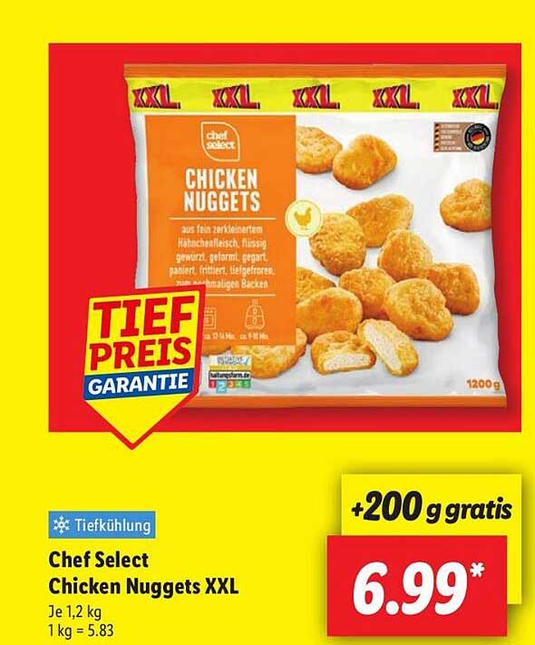 Chef Select Chicken Nuggets XXL
