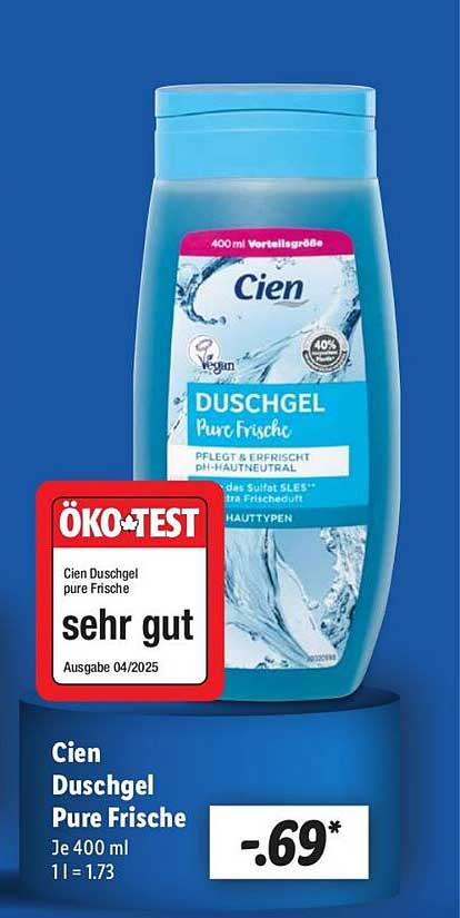 Cien Duschgel Pure Frische 400 ml