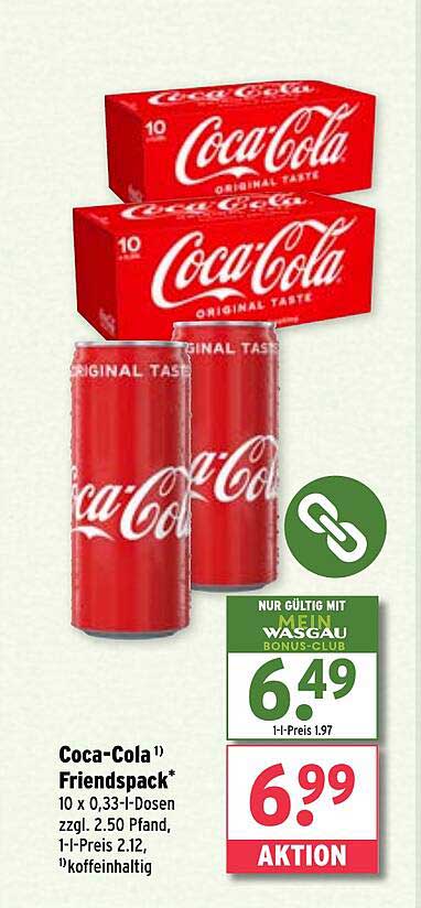 Coca-Cola Friendspack* 10 x 0,33-l-Dosen