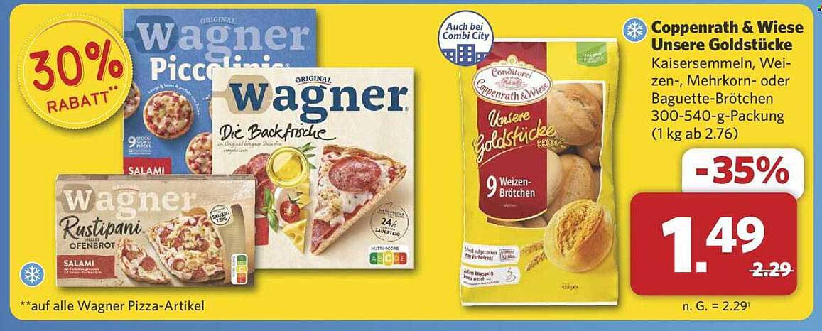 Coppenrath & Wiese Unsere Goldstücke 9 Weizen-Brötchen für nur 1,49 €