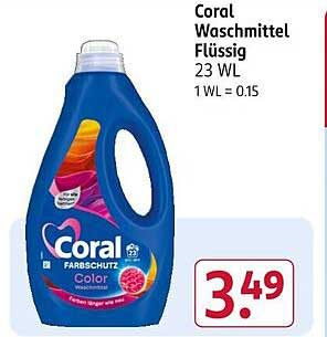 Coral Waschmittel Flüssig 23 WL