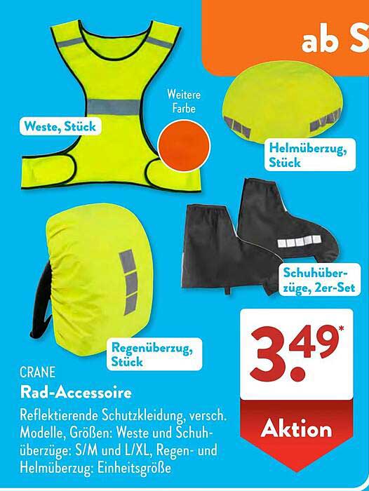CRANE Rad-Accessoires: Reflektierende Schutzkleidung für Radfahrer