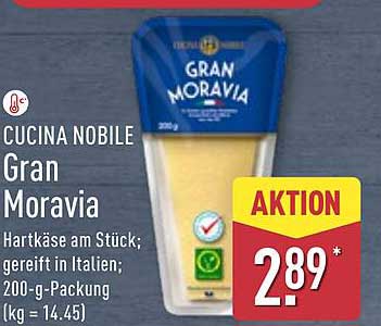 Cucina Nobile Gran Moravia Hartkäse am Stück