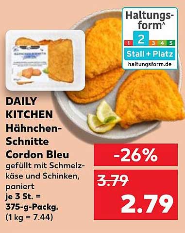 DAILY KITCHEN Hähnchen-Schnitte Cordon Bleu