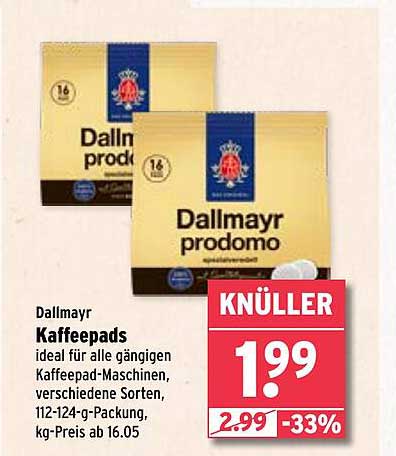Dallmayr Kaffee Pads