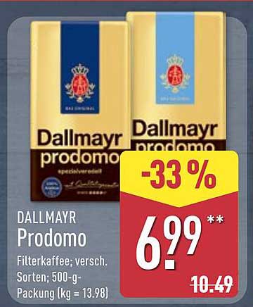 DALLMAYR Prodomo Filterkaffee 500 g