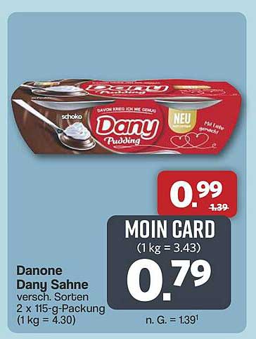 Danone Dany Sahne Pudding – Verschiedene Sorten