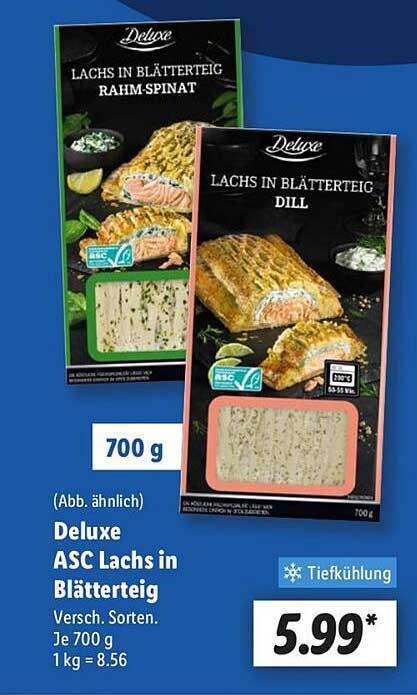 Deluxe ASC Lachs in Blätterteig 700 g