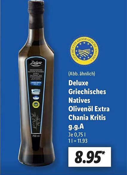 Deluxe Griechisches Natives Olivenöl Extra Chania Kritis g.g.A.