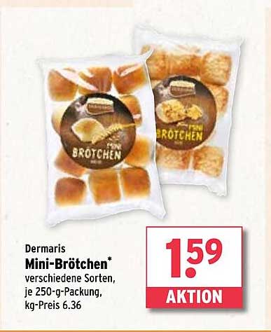 Dermanis Mini-Brötchen - verschiedene Sorten