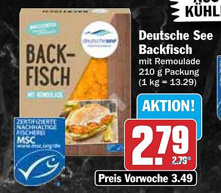 Deutsche See Backfisch mit Remoulade 210 g
