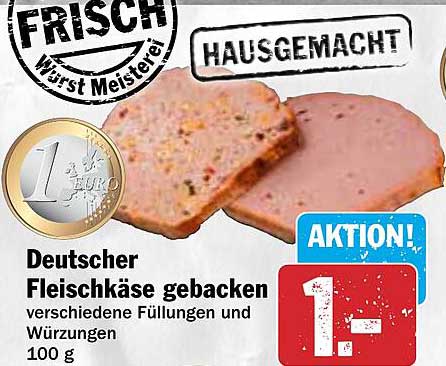 Deutscher Fleischkäse gebacken - verschiedene Füllungen und Würzungen