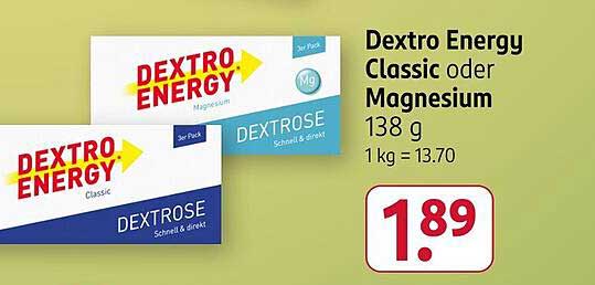 Dextro Energy Classic oder Magnesium 138 g