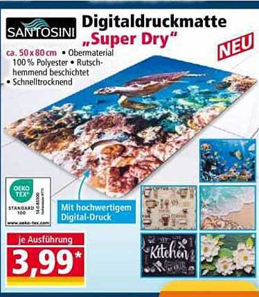 Digitaldruckmatte "Super Dry"