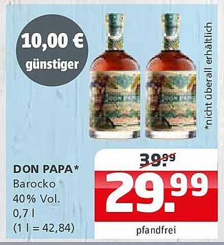 DON PAPA Barocko 0,7 l - 40% Vol
