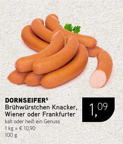 DORNSEIFER® Brühwürstchen Knacker, Wiener oder Frankfurter