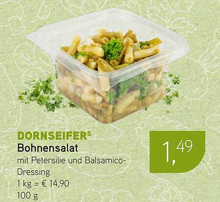 DORNSEIFERS Bohnenalat mit Petersilie und Balsamico-Dressing