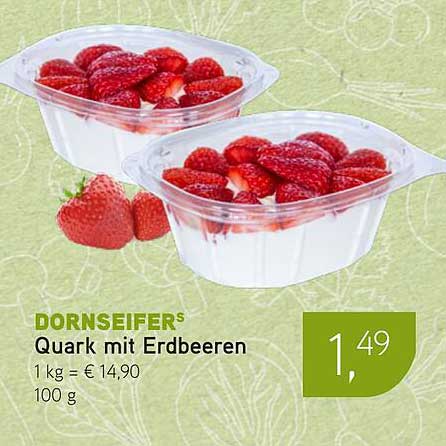 DORNSEIFERS Quark mit Erdbeeren