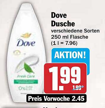 Dove Dusche – verschiedene Sorten 250 ml Flasche