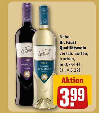 Dr. Faust Qualitätswein - Verschiedene Sorten, trocken
