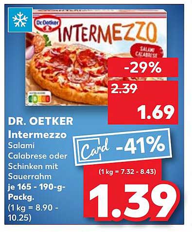 DR. OETKER Intermezzo Salami Calabrese oder Schinken mit Sauerrahm