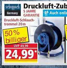 Druckluft-Schlauchtrommel 20 m von Scheppach