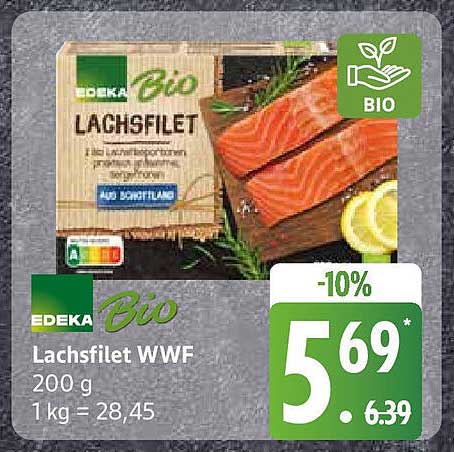 EDEKA Bio Lachsfilet WWF 200 g