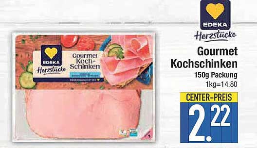 EDEKA Herzstücke Gourmet Kochschinken 150g Packung