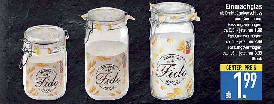Einmachglas Fido Rocco – ideal für Ihre Vorräte