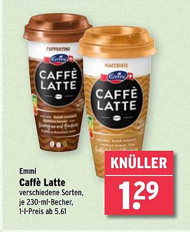 Emmi Caffè Latte verschiedene Sorten, je 230-ml-Becher