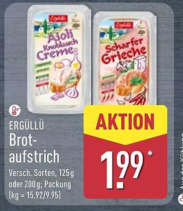 Ergüllü Brotaufstrich in verschiedenen Sorten