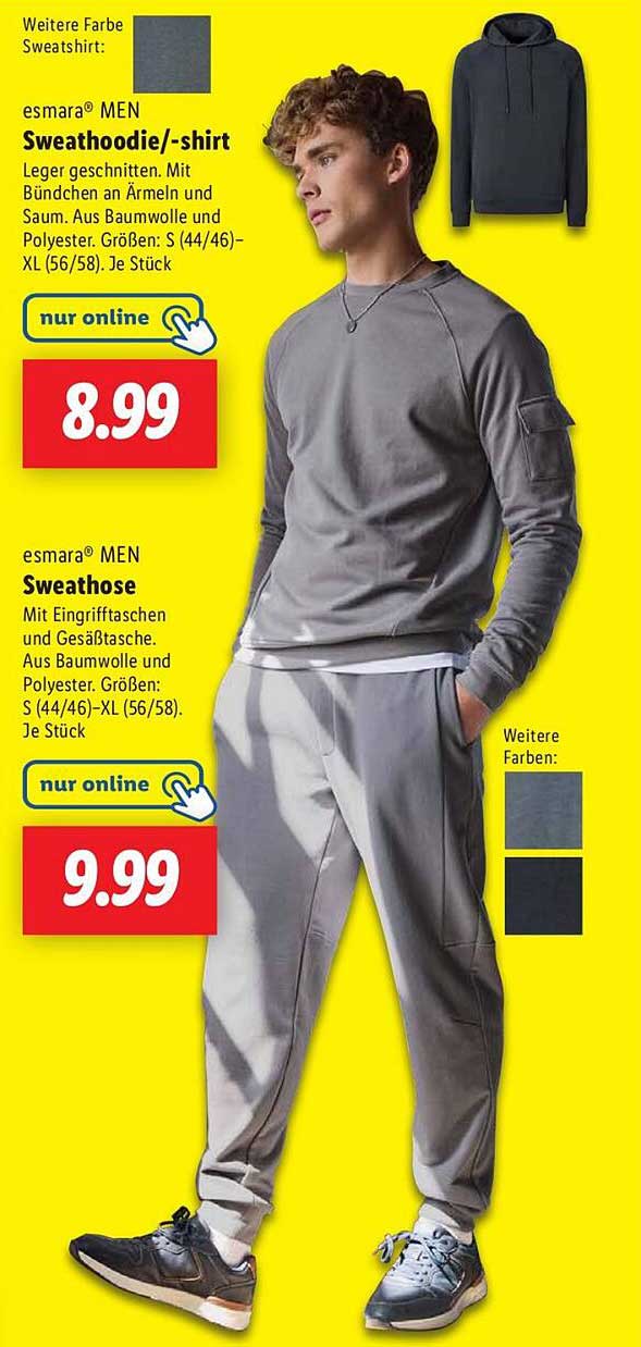 esmarä® MEN Sweathoodie/-shirt