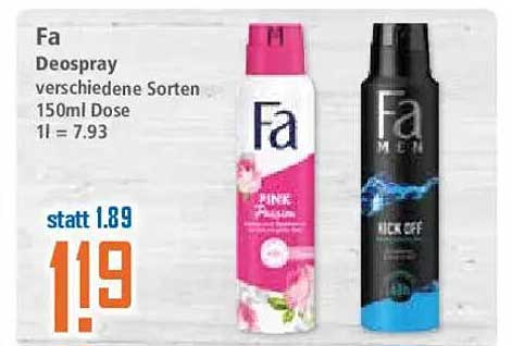 Fa Deospray verschiedene Sorten 150ml Dose