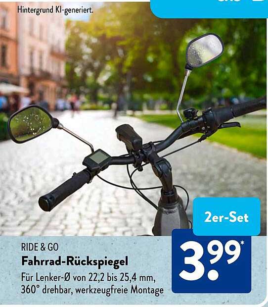 Fahrrad-Rückspiegel 2er-Set - RIDE & GO