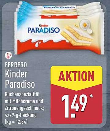 FERRERO Kinder Paradiso - Aktion