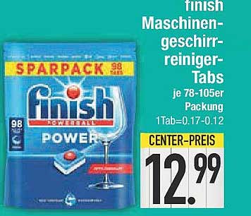 Finish Maschinenreiniger-Tabs SPARPACK 98 Stück