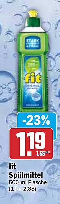 fit Spülmittel 500 ml Flasche