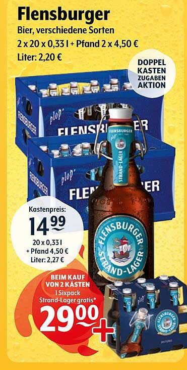 Flensburger Bier, verschiedene Sorten im Angebot!