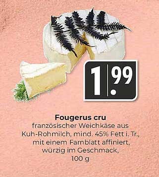 Fougerus cru - Französischer Weichkäse aus Kuh-Rohmilch