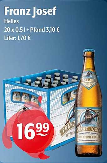 Franz Josef Helles Bier 20 x 0,5 l