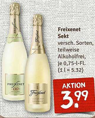 Freixenet Sekt, verschiedene Sorten, teilweise alkoholfrei, je 0,75-l-Fl.