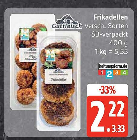 Frikadellen verschiedene Sorten SB-verpackt 400 g