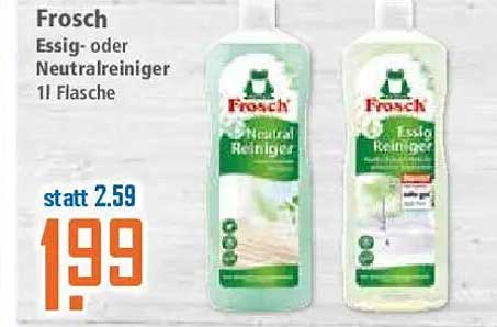 Frosch Essig- oder Neutralreiniger 1L Flasche